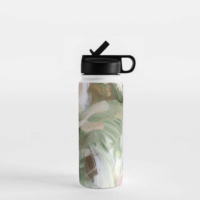 Sage green and beige vol.4.1 Water Bottle Gallery Image 1