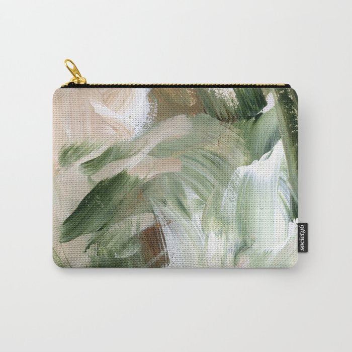 Sage green and beige vol.4.1 Carry All Pouch Gallery Image 1