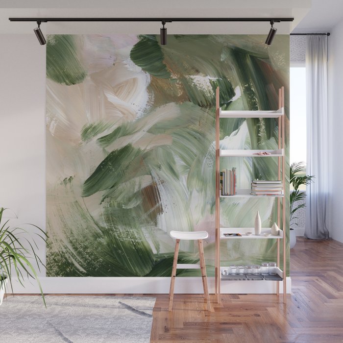 Sage green and beige vol.4.1 Wall Mural