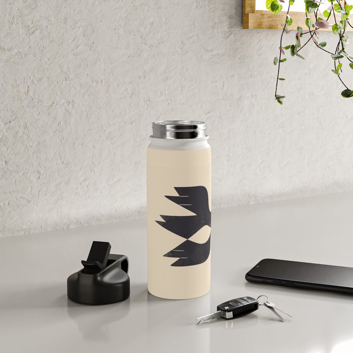 Minimal Blackbird No. 2 Water Bottle Gallery Image 4