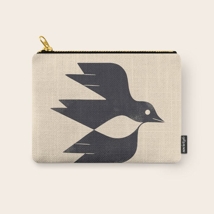 Minimal Blackbird No. 2 Carry All Pouch Gallery Image 1