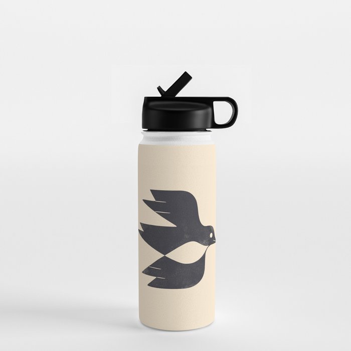 Minimal Blackbird No. 2 Water Bottle Gallery Image 1