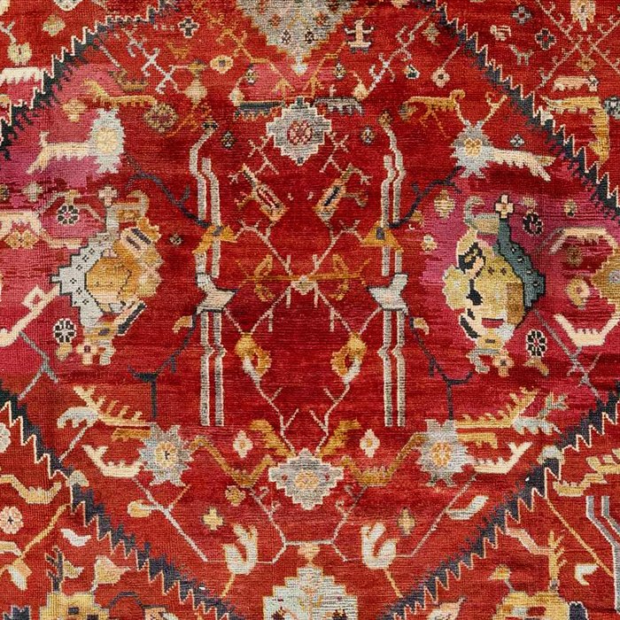 Antique Turkish Oushak Rug Print Coffee Mug Gallery Image 2