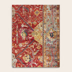 Antique Turkish Oushak Rug Print Notebook Gallery Image 4