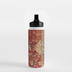 Antique Turkish Oushak Rug Print Water Bottle Gallery Image 2