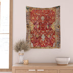 Antique Turkish Oushak Rug Print Wall Tapestry Gallery Image 2