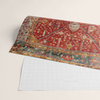 Antique Turkish Oushak Rug Print Wrapping Paper Gallery Image 2