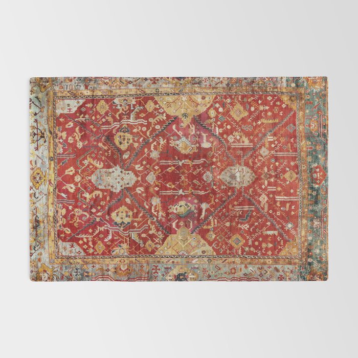Antique Turkish Oushak Rug Print Rug Gallery Image 2