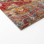 Antique Turkish Oushak Rug Print Welcome Mat Gallery Image 2