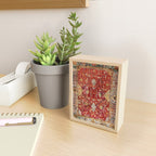 Antique Turkish Oushak Rug Print Mini Art Print Gallery Image 2