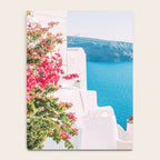 Blue Door in Santorini - Greece Travel Photography - Summer Island Notebook Gallery Image 4