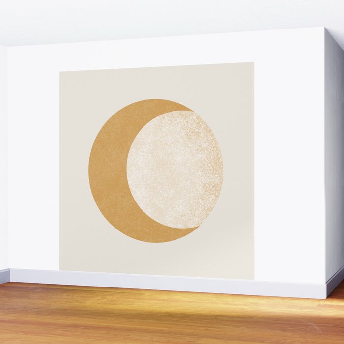 Moon Crescent - Gold Wall Mural Gallery Image 2