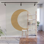 Moon Crescent - Gold Wall Mural Gallery Image 1