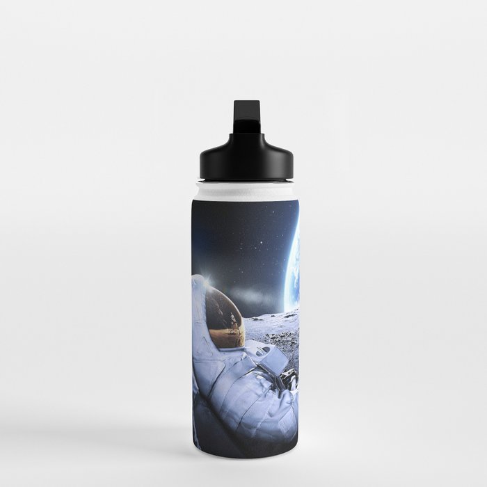 Astronaut on the Moon with beer Water Bottle Gallery Image 3