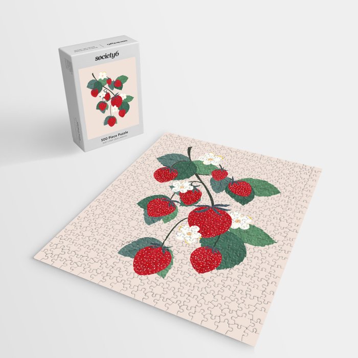 Strawberries and leaves Jigsaw Puzzle Gallery Image 2