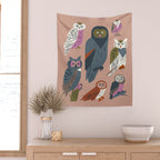 Owl Friends Wall Tapestry Gallery Image 2