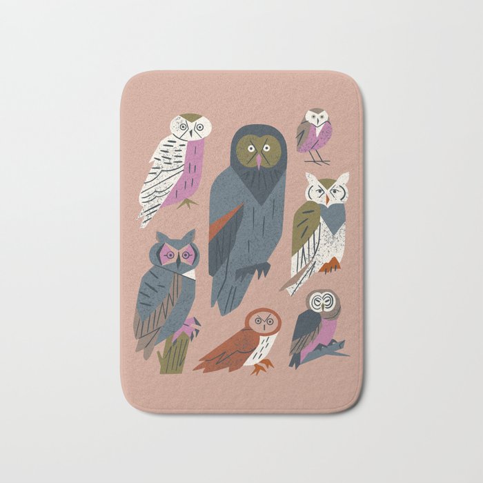 Owl Friends Bath Mat Gallery Image 1