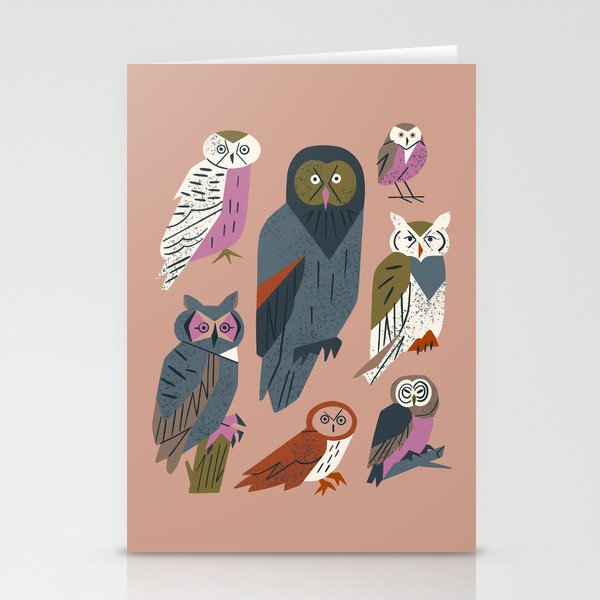 Owl Friends Stationery Card Gallery Image 1
