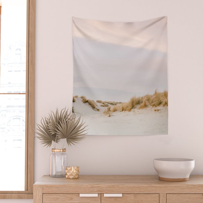 Pastel coastal sky | Ameland island fine art travel photography | The Netherlands Wall Tapestry Gallery Image 2