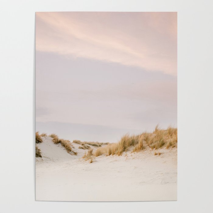 Pastel coastal sky | Ameland island fine art travel photography | The Netherlands Poster Gallery Image 1