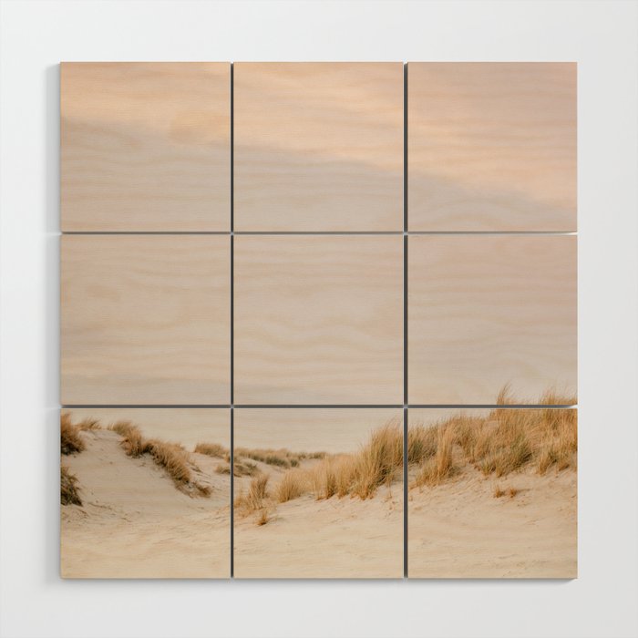 Pastel coastal sky | Ameland island fine art travel photography | The Netherlands Wood Wall Art Gallery Image 1