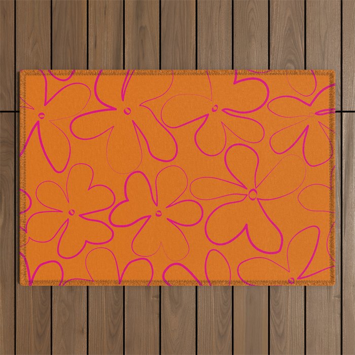 Flower Power Outdoor Rug Gallery Image 1