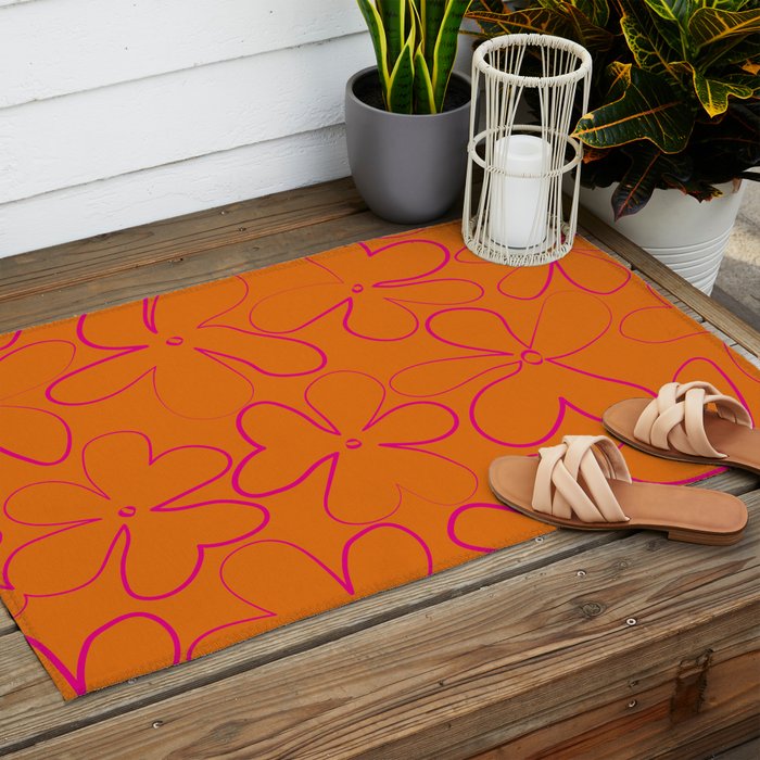 Flower Power Outdoor Rug Gallery Image 2