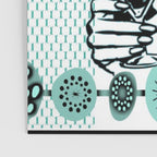 Mid-Century Modern Art Cocktail Teal Poster Gallery Image 3