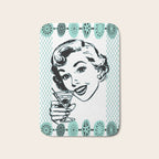 Mid-Century Modern Art Cocktail Teal Bath Mat Gallery Image 1
