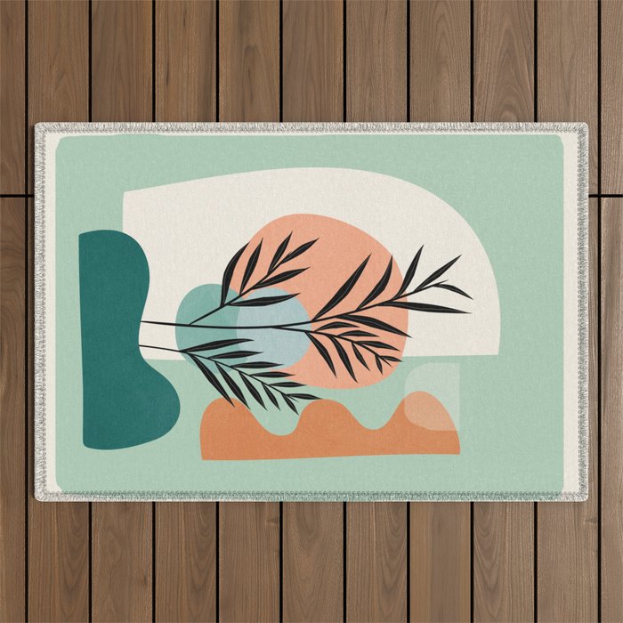 Abstract Geometry 27 Outdoor Rug Gallery Image 1