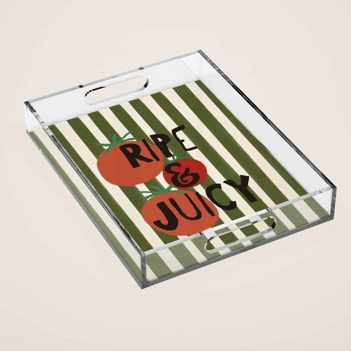 Retro Kitchen Print - Ripe and Juicy Acrylic Tray Gallery Image 1