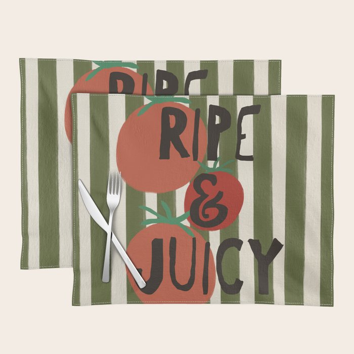 Retro Kitchen Print - Ripe and Juicy Placemat Gallery Image 1