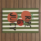 Retro Kitchen Print - Ripe and Juicy Outdoor Rug Gallery Image 1
