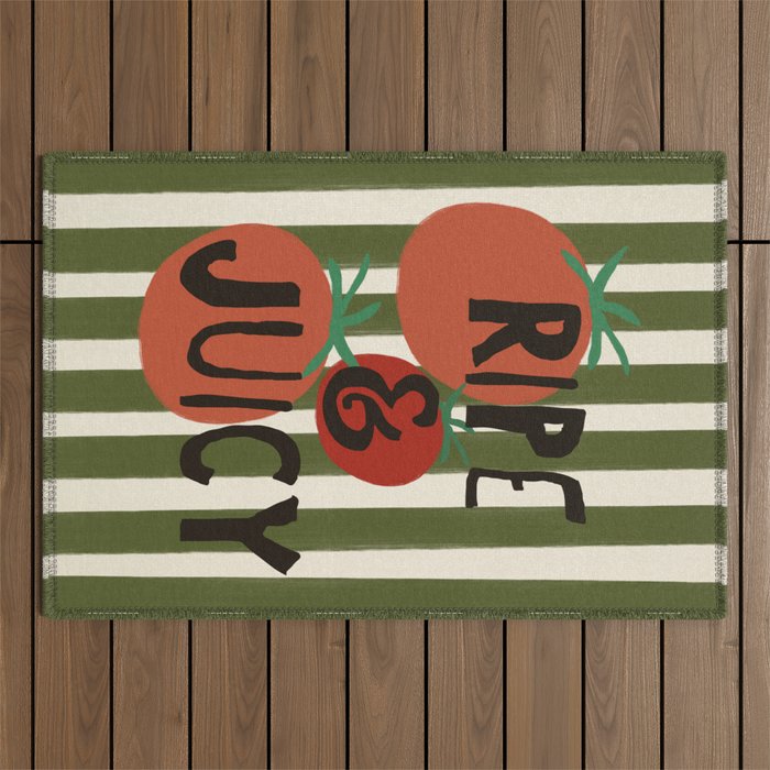Retro Kitchen Print - Ripe and Juicy Outdoor Rug Gallery Image 1
