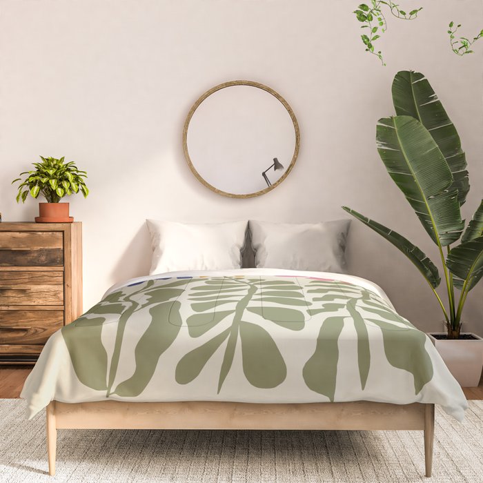 Mid-Century floral Comforter Gallery Image 3
