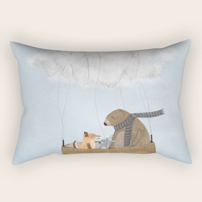 the cloud balloon Rectangular Pillow Gallery Image 2