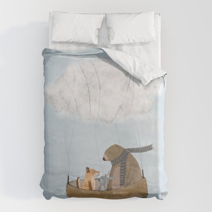 the cloud balloon Duvet Cover Gallery Image 6