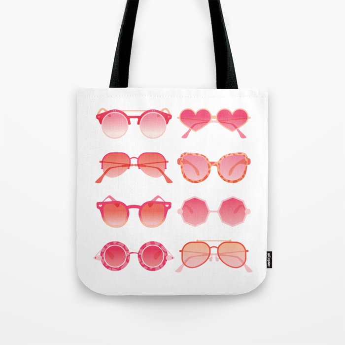 Sunglasses Collection - Pink OmbrÃ© Palette Tote Bag Gallery Image 1