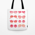 Sunglasses Collection - Pink OmbrÃ© Palette Tote Bag Gallery Image 1