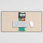 Morning Owl Desk Mat Gallery Image 1