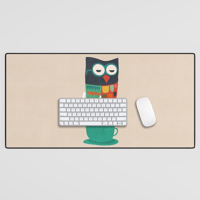 Morning Owl Desk Mat Gallery Image 1