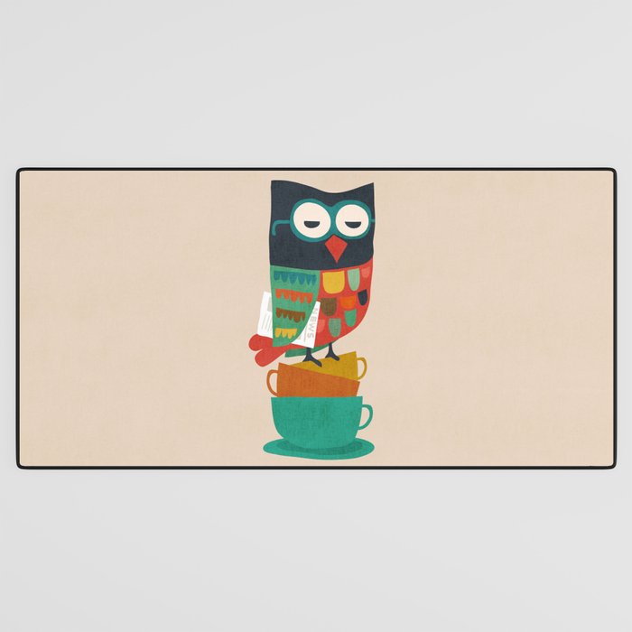Morning Owl Desk Mat Gallery Image 3