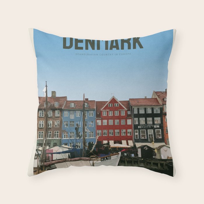 Visit Denmark Throw Pillow Gallery Image 6