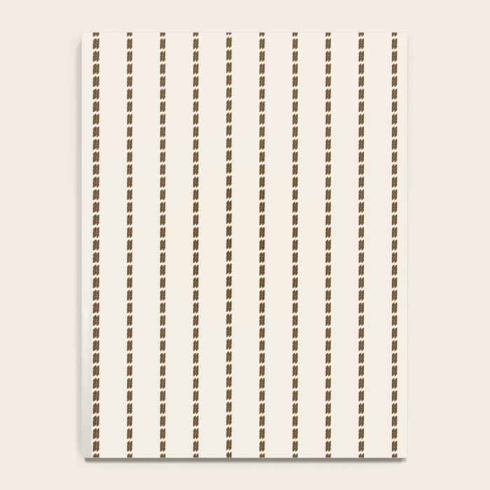 Dashed Lines (Cream & Chocolate) Notebook Gallery Image 4