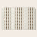 Dashed Lines (Cream & Chocolate) Cutting Board Gallery Image 1