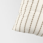 Dashed Lines (Cream & Chocolate) Pillow Sham Gallery Image 4