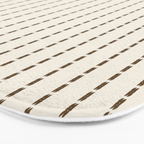 Dashed Lines (Cream & Chocolate) Bath Mat Gallery Image 3