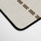 Dashed Lines (Cream & Chocolate) Desk Mat Gallery Image 4