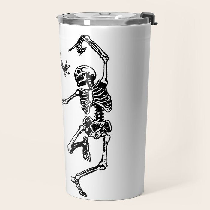 Duo Dancing Skeleton Travel Mug Gallery Image 2