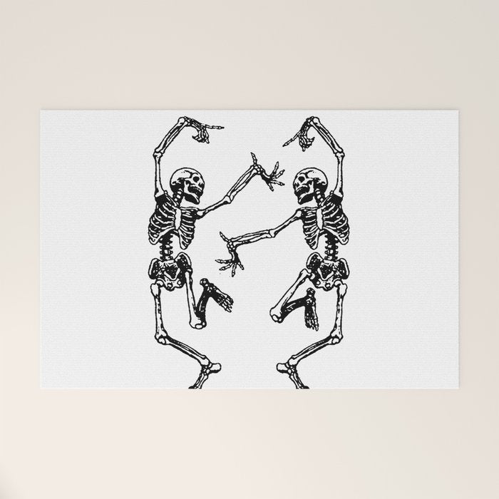 Duo Dancing Skeleton Welcome Mat Gallery Image 1